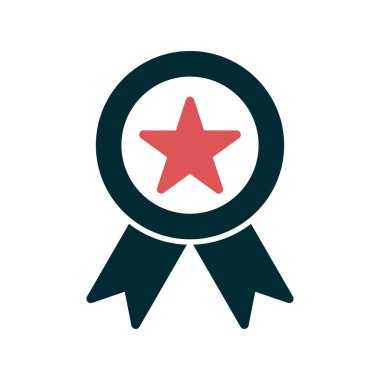 Madalya simgesi, vektör illüstrasyonu  