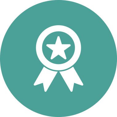 Madalya simgesi, vektör illüstrasyonu  