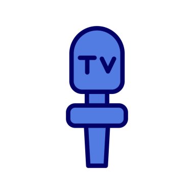 mikrofon simgesi, vektör illüstrasyonu 