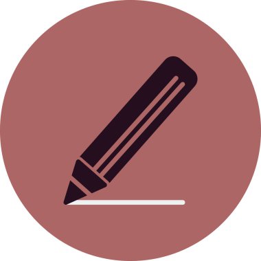 Kalem. Web simgesi basit illüstrasyon