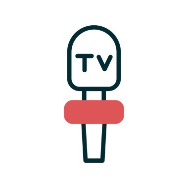 mikrofon simgesi, vektör illüstrasyonu 