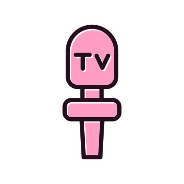 mikrofon simgesi, vektör illüstrasyonu 