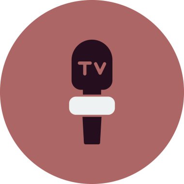 mikrofon simgesi, vektör illüstrasyonu 