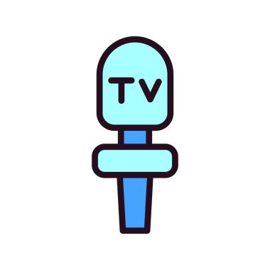 mikrofon simgesi, vektör illüstrasyonu 