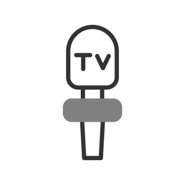 mikrofon simgesi, vektör illüstrasyonu 