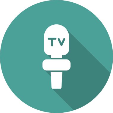 mikrofon simgesi, vektör illüstrasyonu 