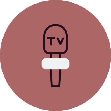 mikrofon simgesi, vektör illüstrasyonu 