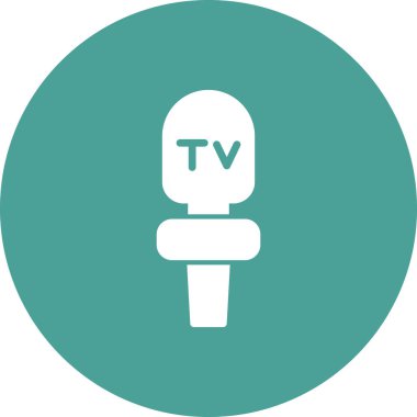 mikrofon simgesi, vektör illüstrasyonu 