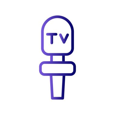 mikrofon simgesi, vektör illüstrasyonu 