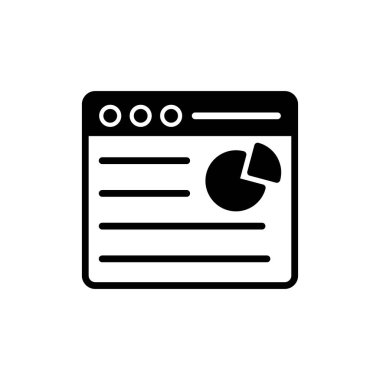 Pie Cart simgesi, vektör illüstrasyonu  