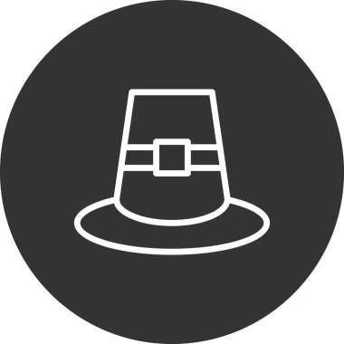 Güzel kadın şapkasının vektör çizimi