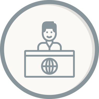 Web, vektör illüstrasyonu için iş simgesi