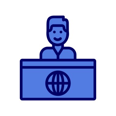  Haber Sunucusu simgesinin illüstrasyonu