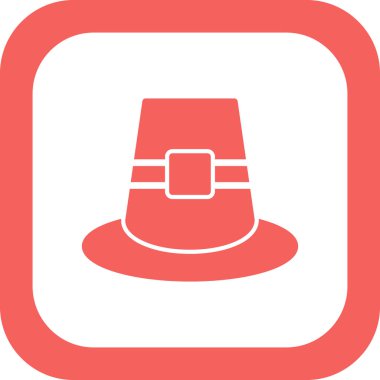 Pilgrim simgesinin vektör illüstrasyonu