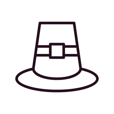 Pilgrim simgesinin vektör illüstrasyonu