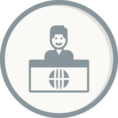  Haber Sunucusu simgesinin illüstrasyonu