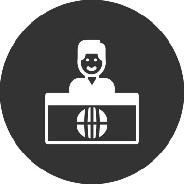  Haber Sunucusu simgesinin illüstrasyonu