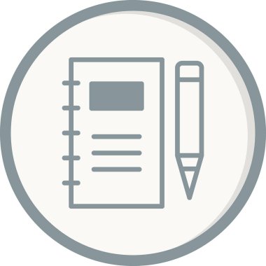 Not defteri. Web simgesi basit illüstrasyon