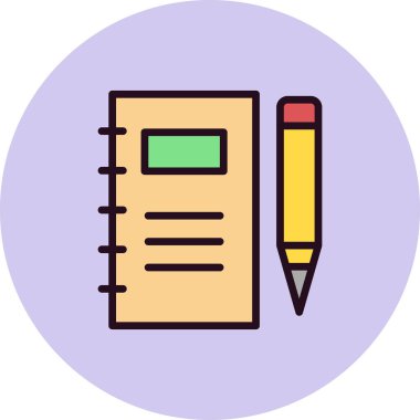 not defteri simgesi vektör illüstrasyonuName