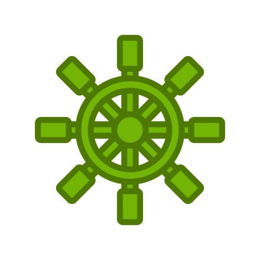 Dümen. Web simgesi basit illüstrasyon