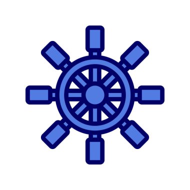 Dümen. Web simgesi basit illüstrasyon