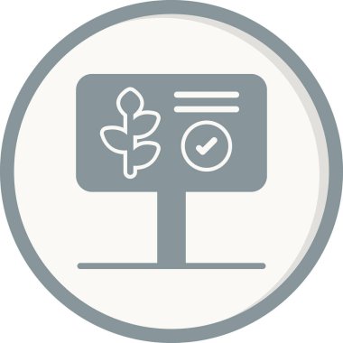 Gözlem simgesinin vektör illüstrasyonu