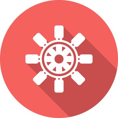 Dümen. Web simgesi basit illüstrasyon