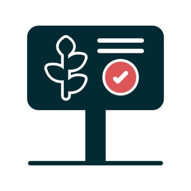 Gözlem simgesinin vektör illüstrasyonu