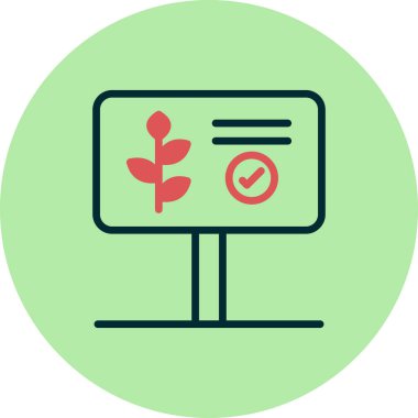 Modern Gözlem simgesinin vektör illüstrasyonu