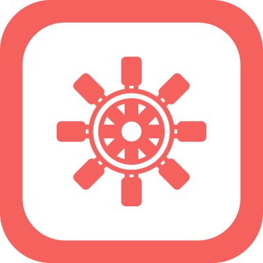 Dümen. Web simgesi basit illüstrasyon