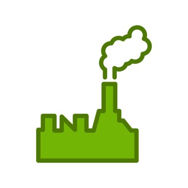 Petrol rafineri simgesi, vektör illüstrasyonu