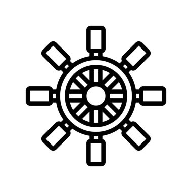 Dümen. Web simgesi basit illüstrasyon