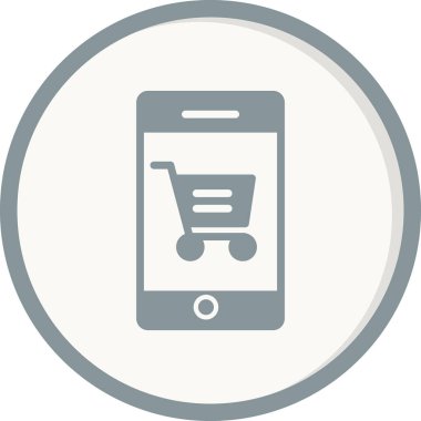 SEO modern simgesi, Çevrimiçi Alışveriş kavramının vektör illüstrasyonu 