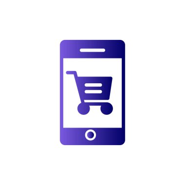 SEO modern simgesi, Çevrimiçi Alışveriş kavramının vektör illüstrasyonu 