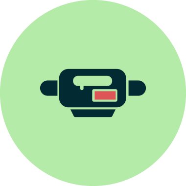 Çalıştırıcı Kemeri simgesinin vektör illüstrasyonu