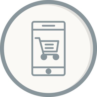 SEO modern simgesi, Çevrimiçi Alışveriş kavramının vektör illüstrasyonu 