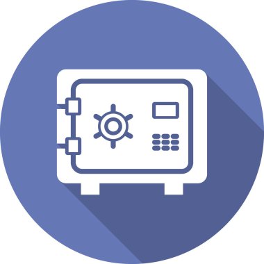 Güvenli kutu simgesi, vektör illüstrasyonu