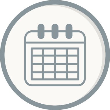 takvim vektörü ince çizgi simgesi