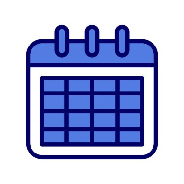 takvim vektörü ince çizgi simgesi