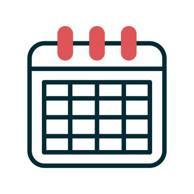 takvim vektörü ince çizgi simgesi