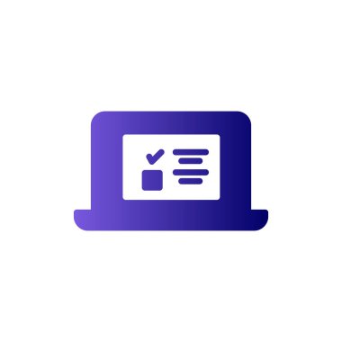 Çevrimiçi Araştırma simgesi, vektör illüstrasyonu