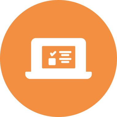 Çevrimiçi Araştırma simgesi, vektör illüstrasyonu