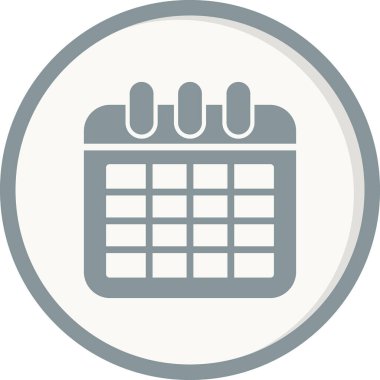 takvim vektörü ince çizgi simgesi