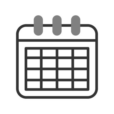 takvim vektörü ince çizgi simgesi