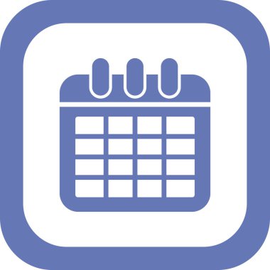 takvim vektörü ince çizgi simgesi