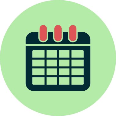 takvim vektörü ince çizgi simgesi