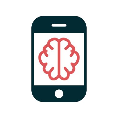 Çevrimiçi Terapi simgesi, vektör çizimi