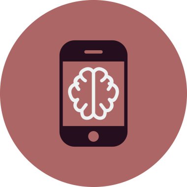 Çevrimiçi Terapi simgesi, vektör çizimi