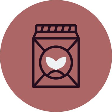 Tohum çantası simgesini, vektör çizim