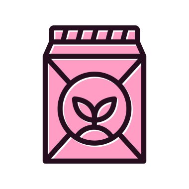 Tohum çantası simgesini, vektör çizim